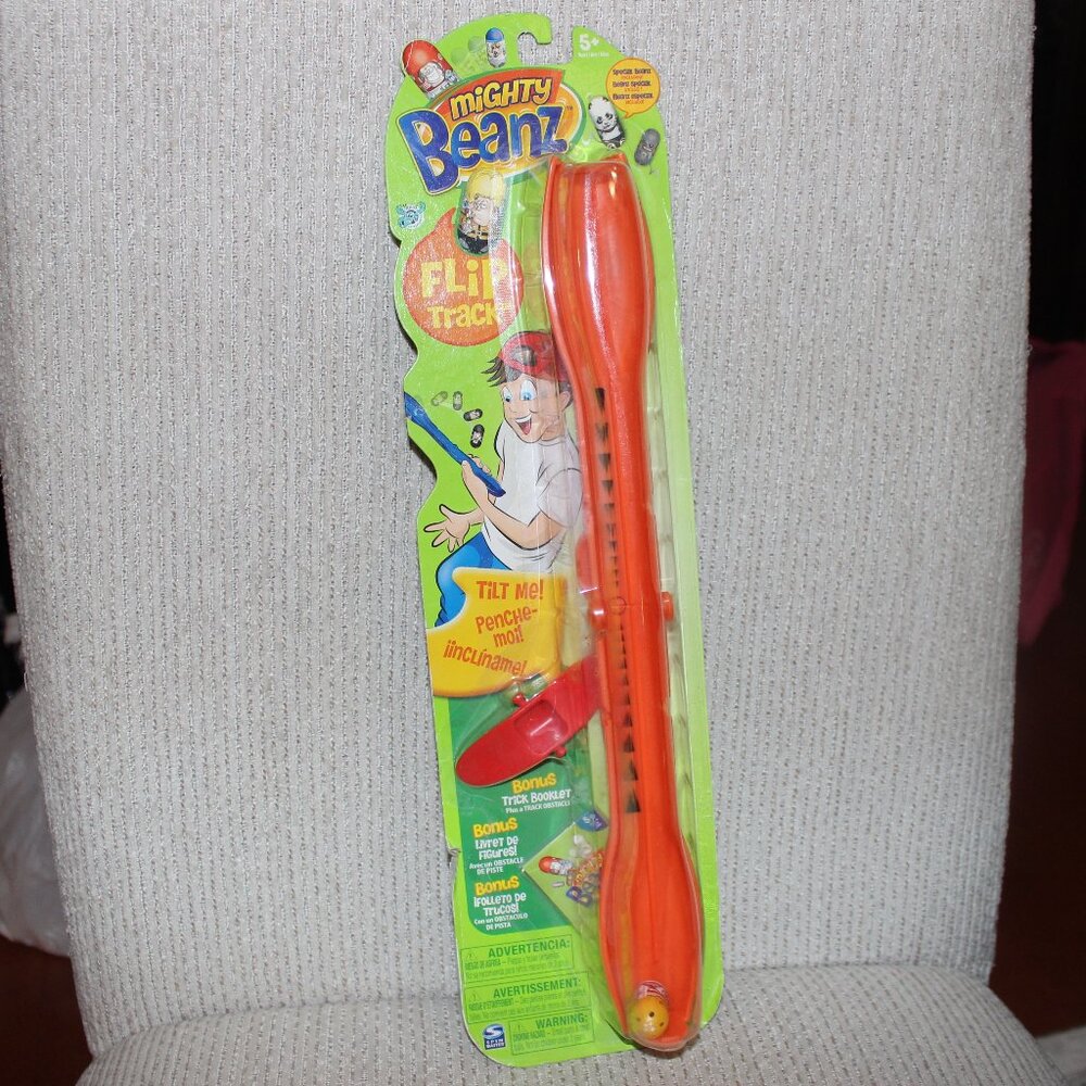 3/$77❤️sealed Mighty Beanz Flip Track +Special Beanz +Trick Booklet +Belt Clip